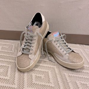 P448 Glitter Sneakers Size 38 EUC Hardly Worn